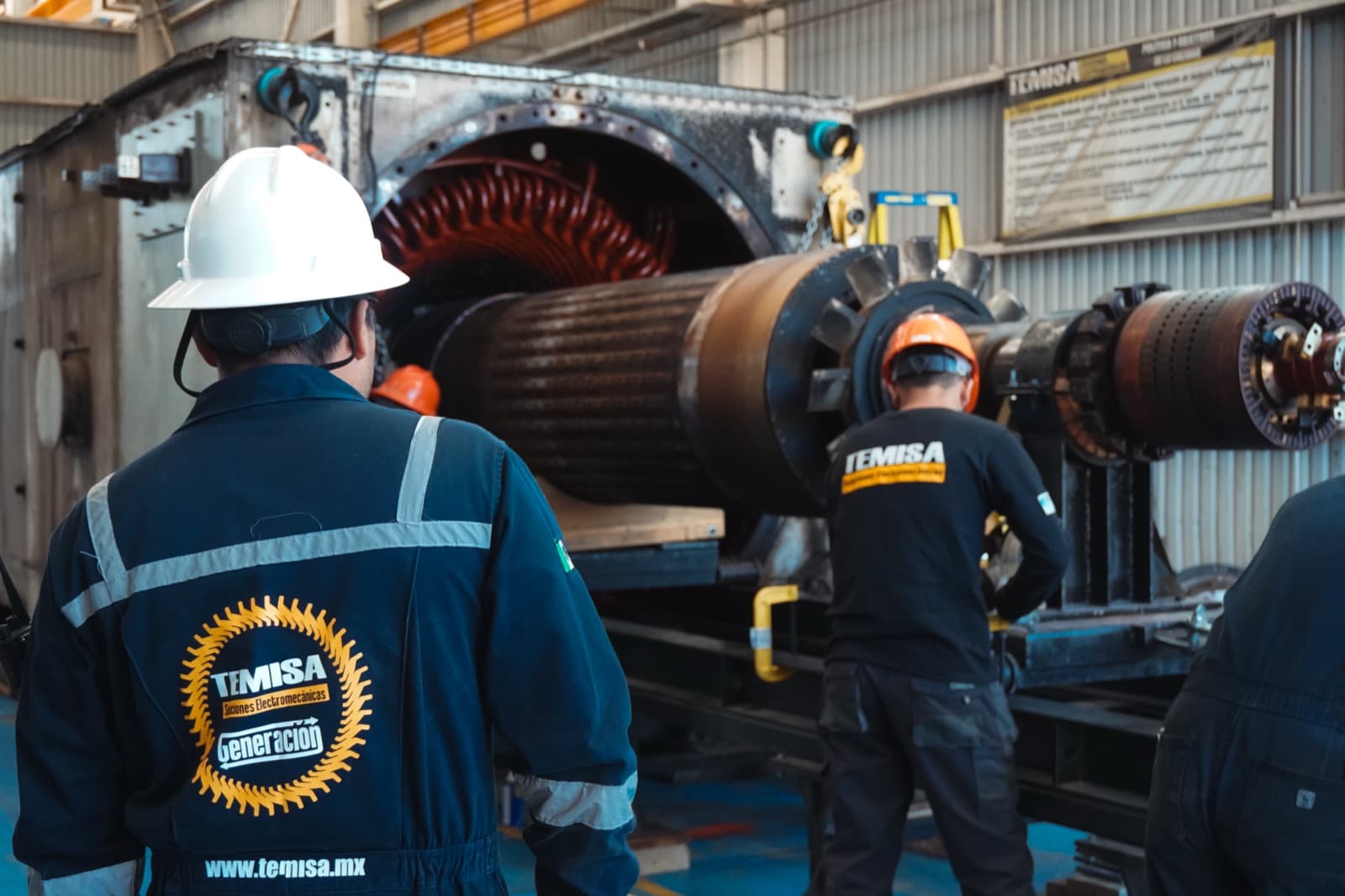 Brush (Baker Hughes) generador — TEMISA Power Gen — independent OEM service Mexico
