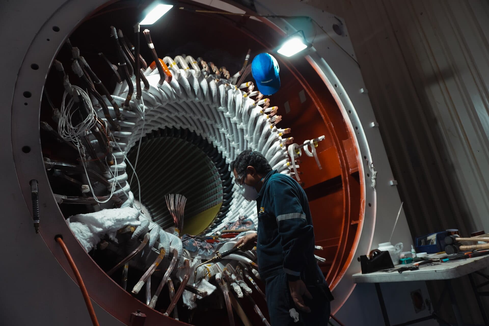 Rebobinado de Estatores y Rotores de Generadores Eléctricos — TEMISA Power Gen — generator service Mexico