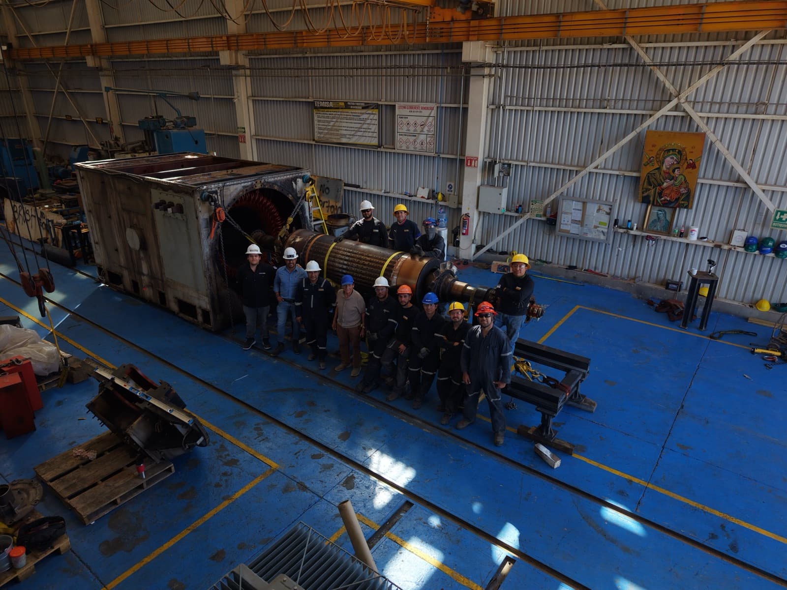 Equipo TEMISA Power Gen — TEMISA generator service team workshop Mexico